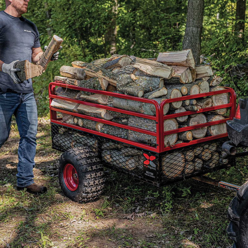 Yutrax HC1750 Heavy Duty ATV Trailer | 1,750 lb | 28 cu ft | 90 in x 51 in | Steel