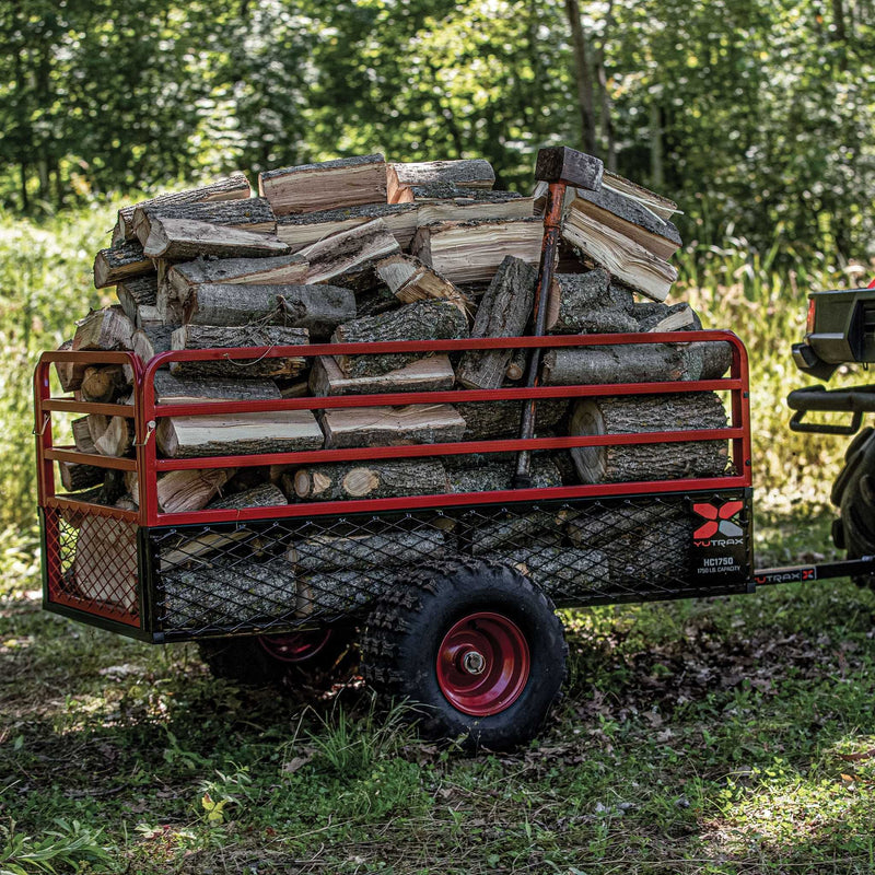 Yutrax HC1750 Heavy Duty ATV Trailer | 1,750 lb | 28 cu ft | 90 in x 51 in | Steel