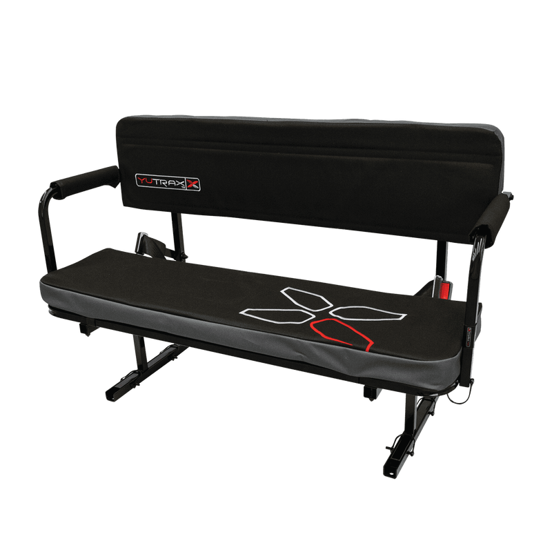 Yutrax Universal Mount UTV Jump Seat | Seats 2 | Seat Belts Included | Powder-Coated Steel