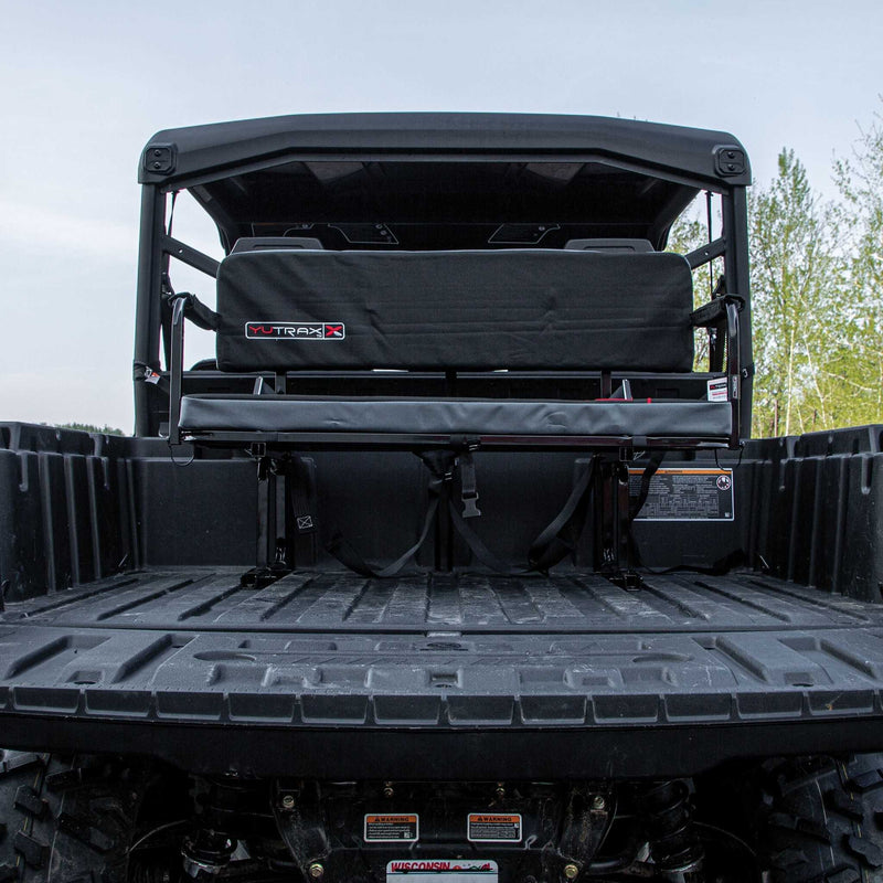 Yutrax Universal Mount UTV Jump Seat | Seats 2 | Seat Belts Included | Powder-Coated Steel