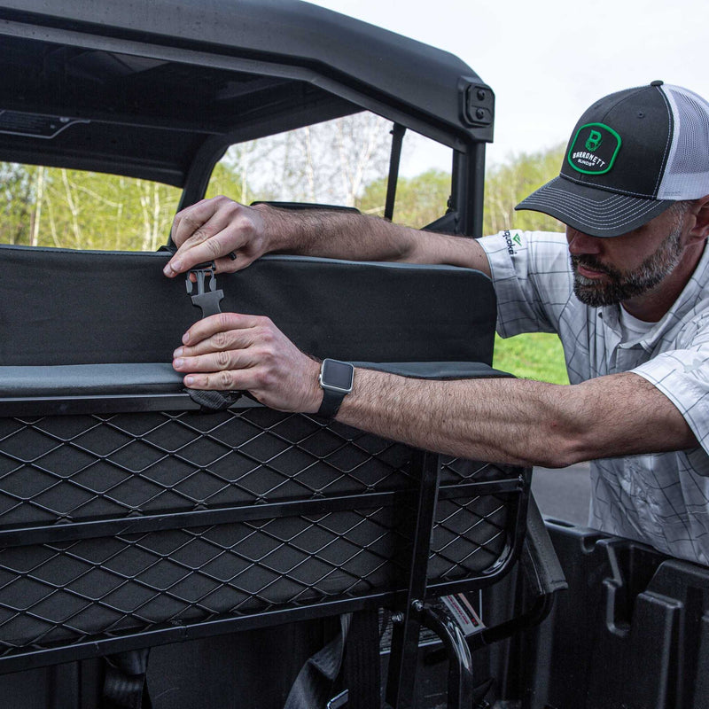 Yutrax Universal Mount UTV Jump Seat | Seats 2 | Seat Belts Included | Powder-Coated Steel