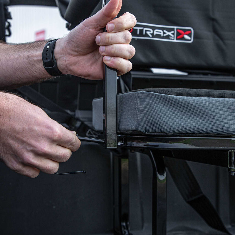 Yutrax Universal Mount UTV Jump Seat | Seats 2 | Seat Belts Included | Powder-Coated Steel