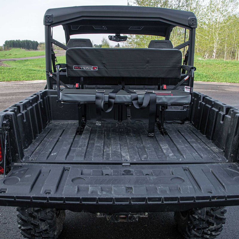 Yutrax Universal Mount UTV Jump Seat | Seats 2 | Seat Belts Included | Powder-Coated Steel