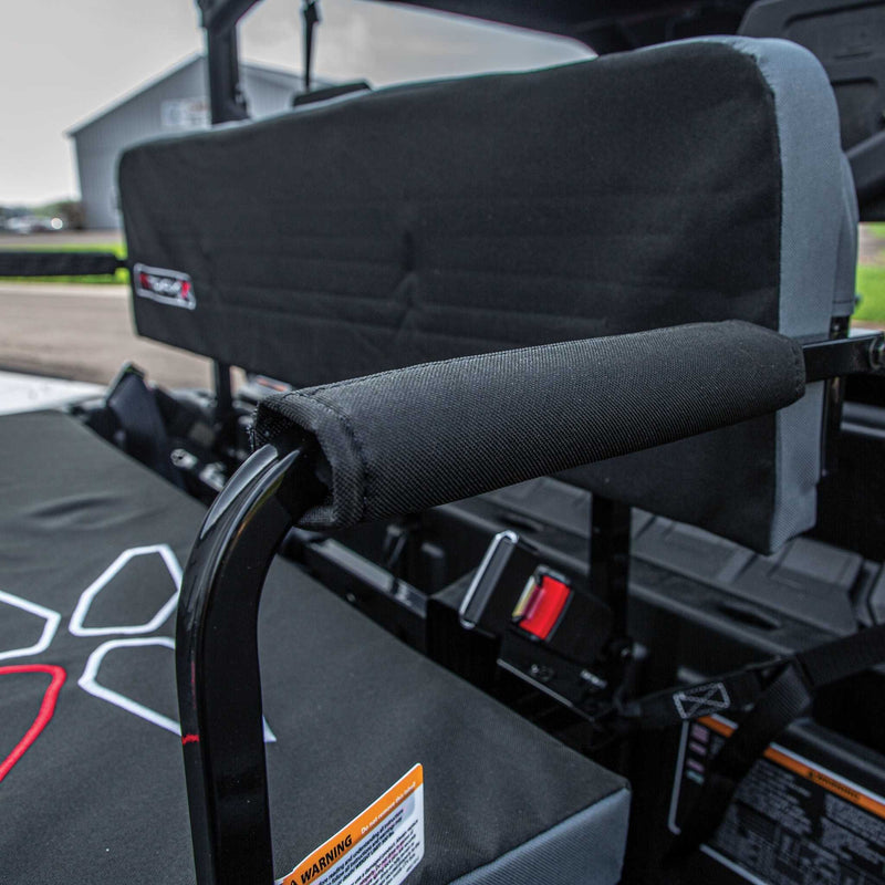 Yutrax Universal Mount UTV Jump Seat | Seats 2 | Seat Belts Included | Powder-Coated Steel