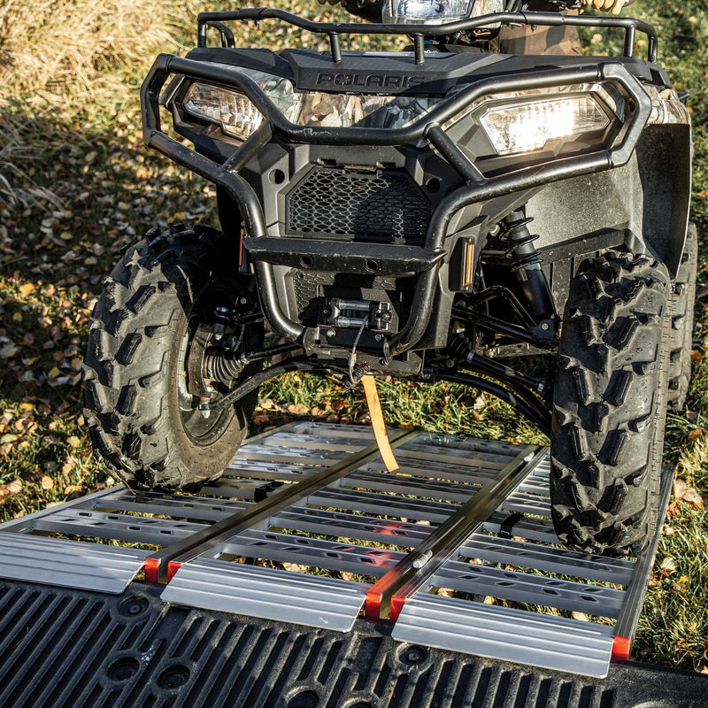 Yutrax 69 in Tri-Fold UTV Ramps | 48-50 in Wide | 1750-2200 lb | Spans Tailgate