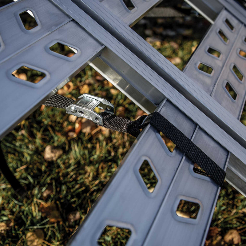 Yutrax 69 in Tri-Fold UTV Ramps | 48-50 in Wide | 1750-2200 lb | Spans Tailgate