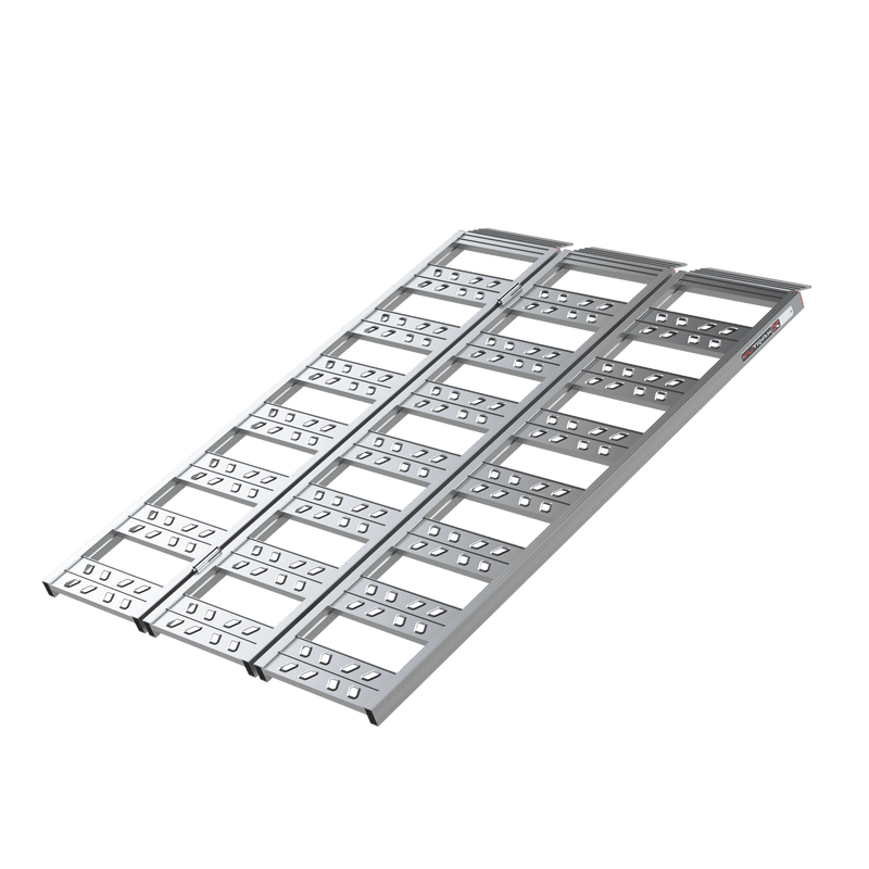 Yutrax 69 in Tri-Fold UTV Ramps | 48-50 in Wide | 1750-2200 lb | Spans Tailgate