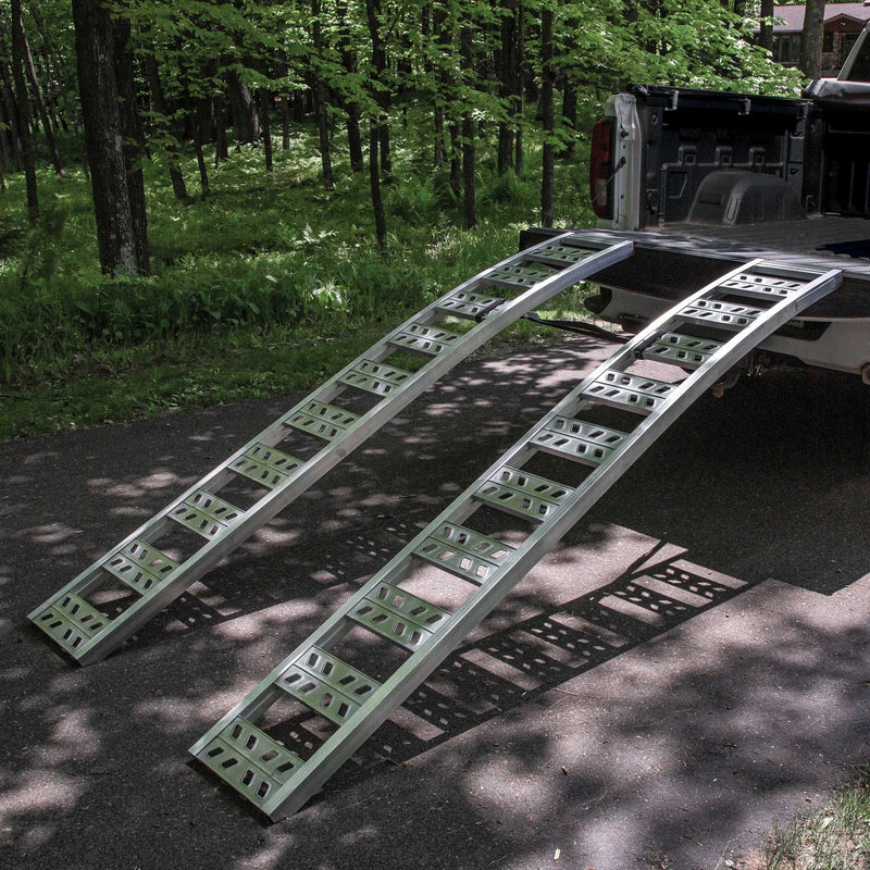 Yutrax Arched ATV Loading Ramps | 90 in x 12 in | 1,500-3,000 lb Capacity | Pair