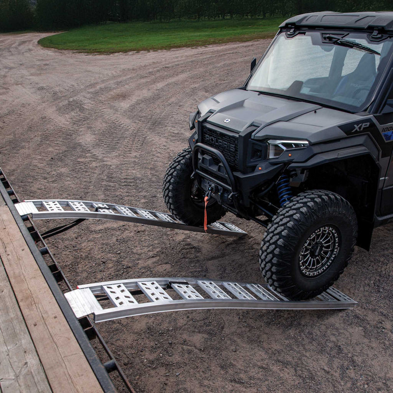 Yutrax Arched ATV Loading Ramps | 90 in x 12 in | 1,500-3,000 lb Capacity | Pair