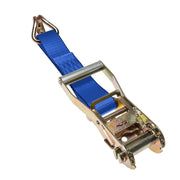 Cargo Equipment Corp 2 in Ratchet Fixed End Only with Wire Hook | 12 in | Blue