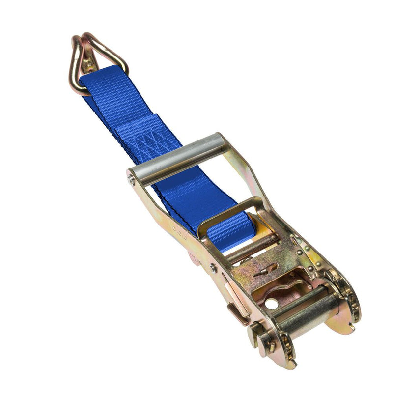 Cargo Equipment Corp 2 in Ratchet Fixed End Only with Wire Hook | 12 in | Blue