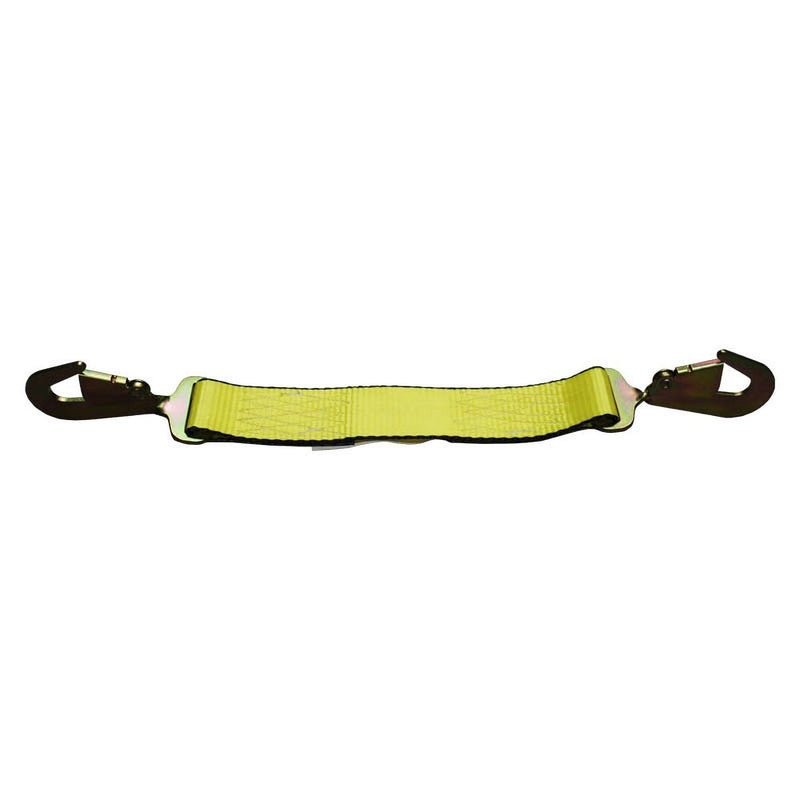 Cargo Equipment Corp 2 in Pallet Puller Forklift Connector Strap with Snap Hooks | 3,333 lb WLL | 1 ft