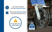 Vestil Adjustable Steel Gantry Cranes with V-Groove Casters