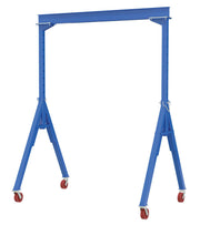 Vestil Adjustable Steel Gantry Cranes with V-Groove Casters
